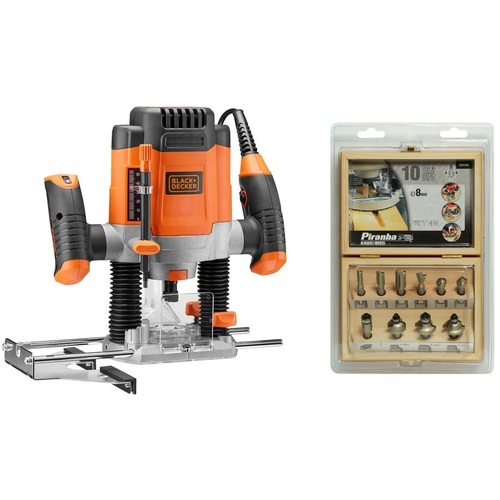 BLACK&DECKER KW 1200 E glodalica + X80020 garnitura glodala