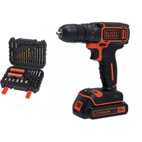 BLACK&DECKER BDGHD 18 KA akumulatorska bušilica + A7188 set burgija i bitova